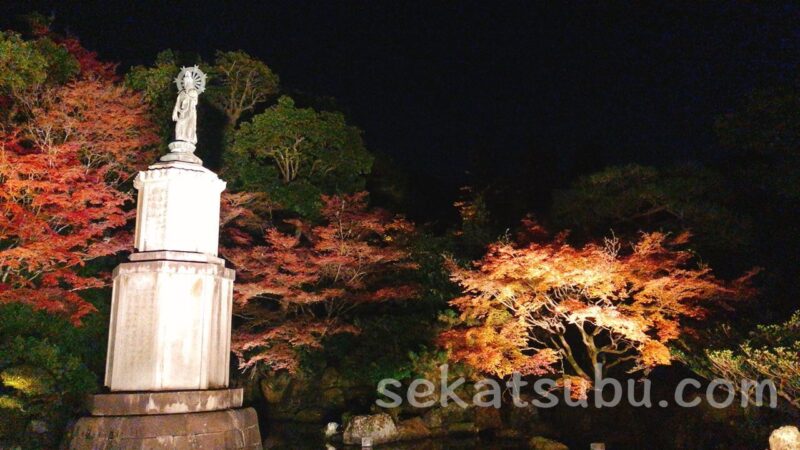 知恩院の仏像と紅葉