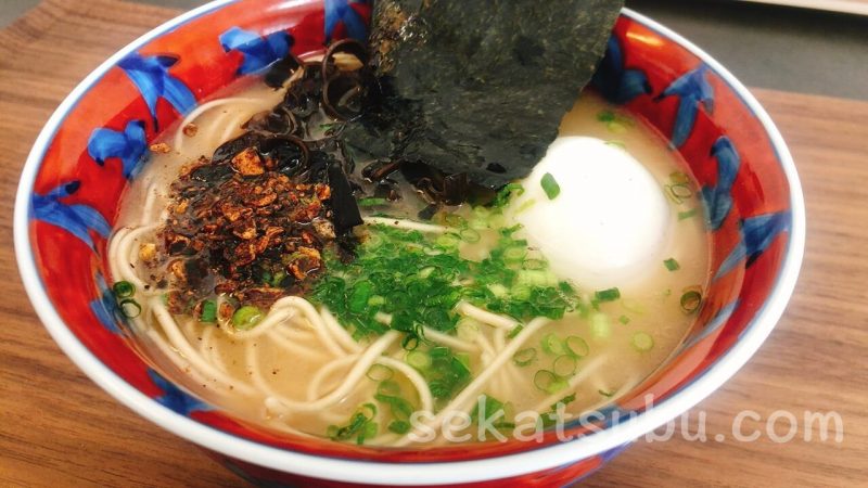 大輪ラーメンの出来上がり