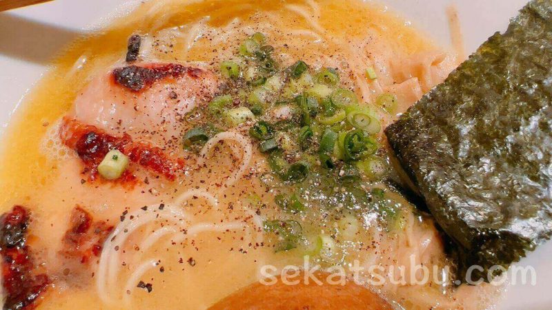 鶏ポタラーメンTHANKのトッピング